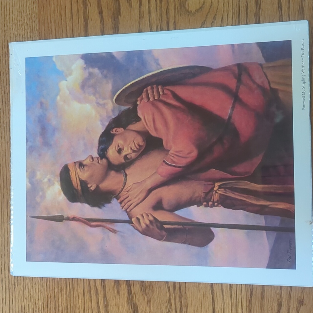11x14 Limited Edition Print Of Del Parsons "Farewell My Stripling Warrior"